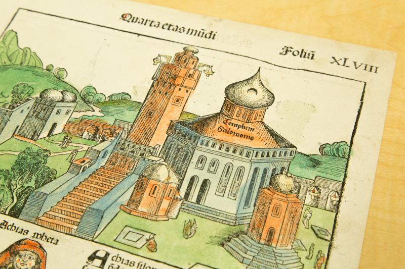 Detail of Perugia, Italy, Liber chronicarum