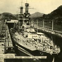 USS Arizona postcard