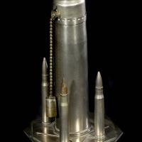 Lamp made from expended ammunition